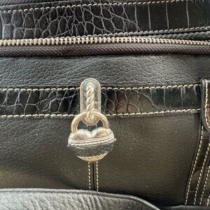 Brighton crossbody Elegant Black Leather woman's Bag